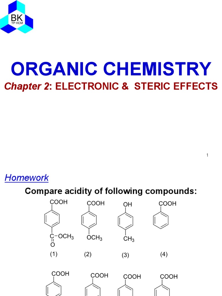 Electronic & Steric Effects in Acidity | PDF