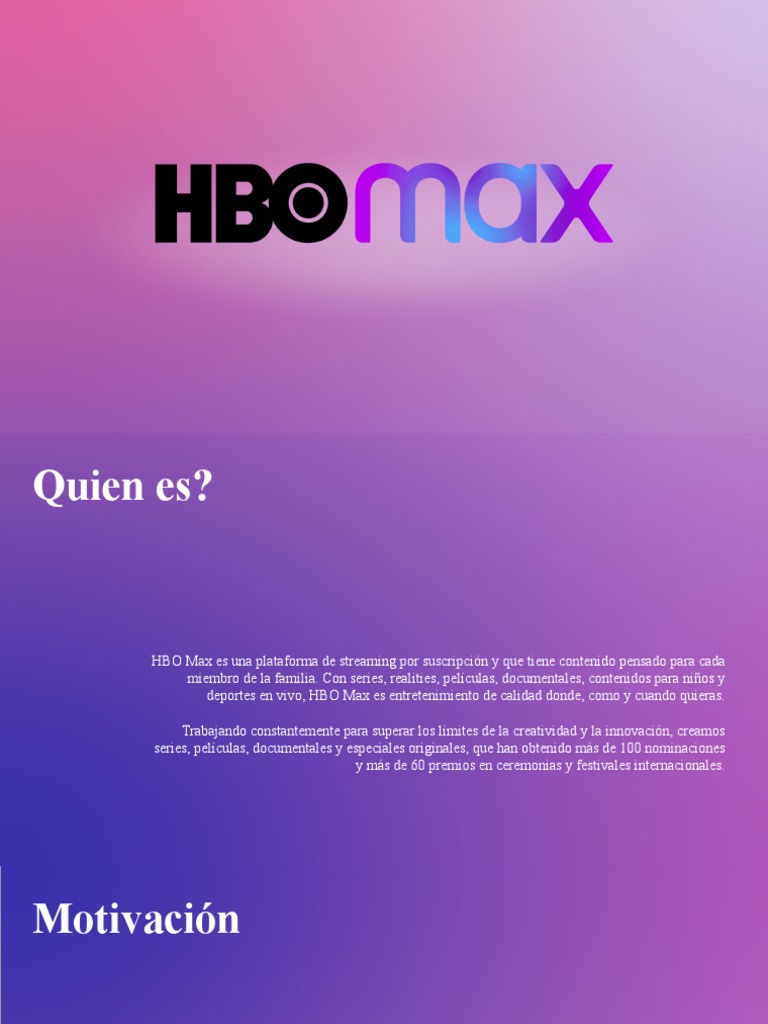 Misión y valores de HBO Max | PDF