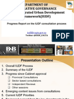 Draft IUDF Progress Report Consultations