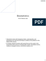 Biostatistics Overview