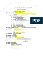 Branches of Biology