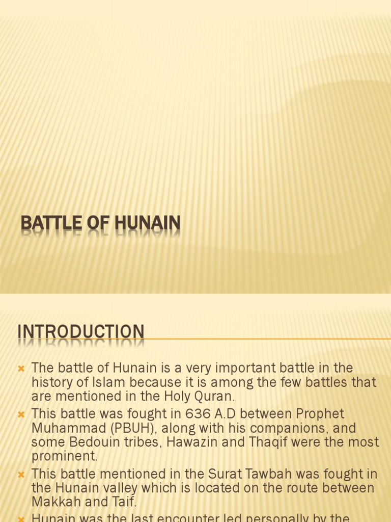 Battle of Hunain | PDF | Abrahamic Religions | Arabs