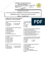 Soal Pai Print Agama