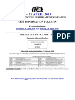 2019 April Container Exam