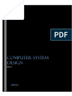 Computer System Design (1MCS1)