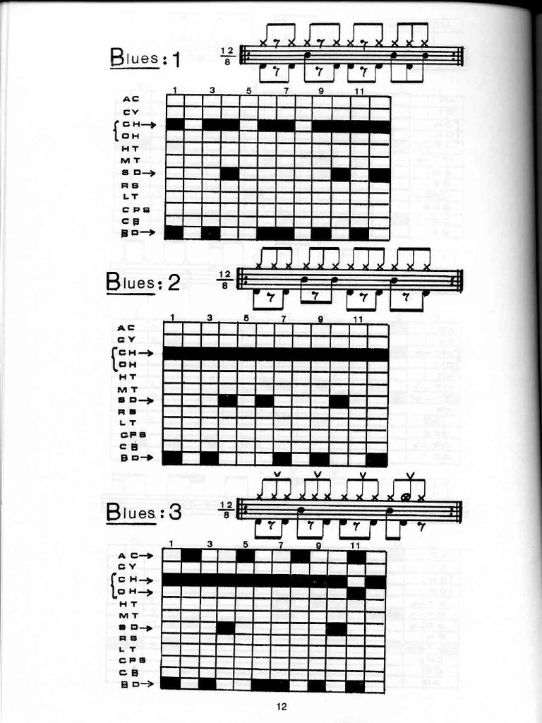 260 Drum Machine Patterns Blues PDF