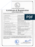 Certificate RERA Akkulam