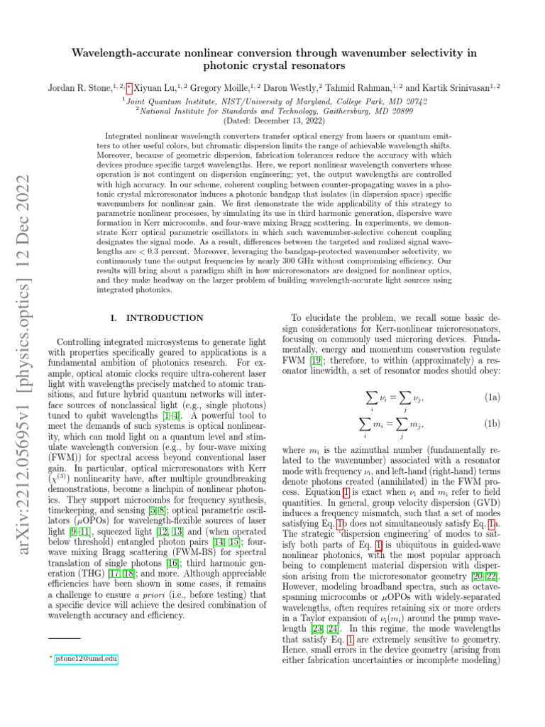 WavelengthAccurate Conversion Through Wavenumber Selectivity