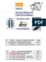 TD 5 SPRM Partie 2 Cinétique Électrochimique GC GPI 2021 Aide Résolution PDF