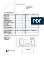 Fiche Etat Des Lieux Du Vehicule