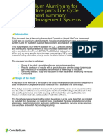 Life Cycle Assessment Document For Crash Management Systems