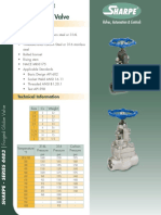 Sharpe Valves Series 4483 Forged Globe Valve Spec Sheet