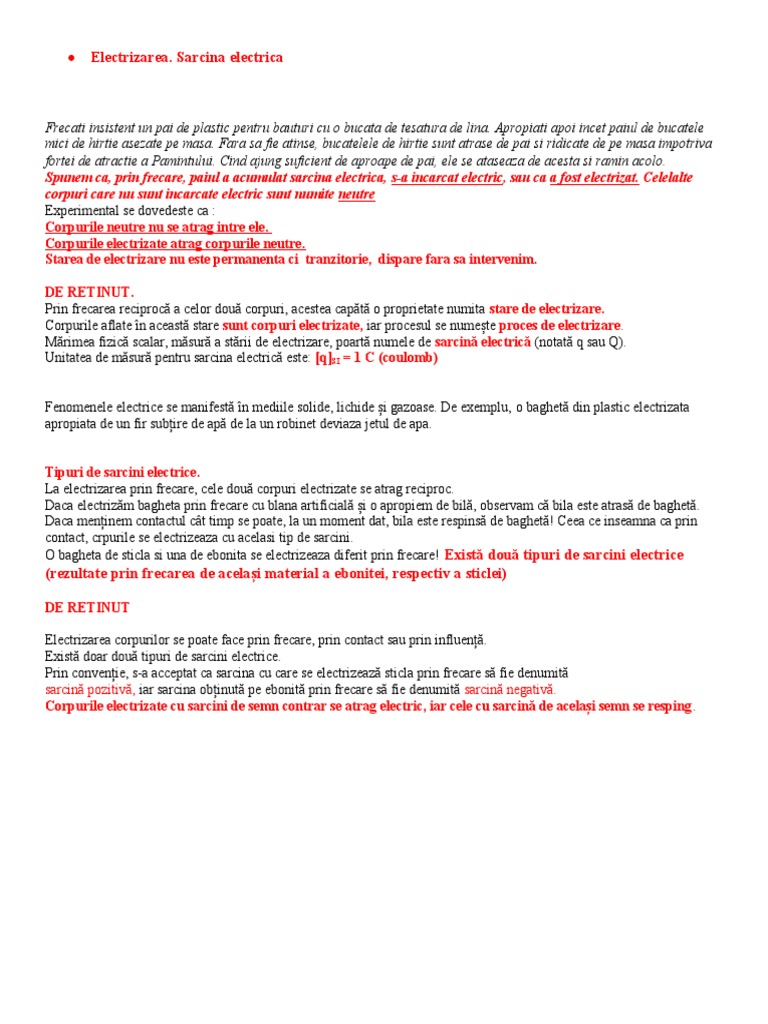 Electrizarea | PDF