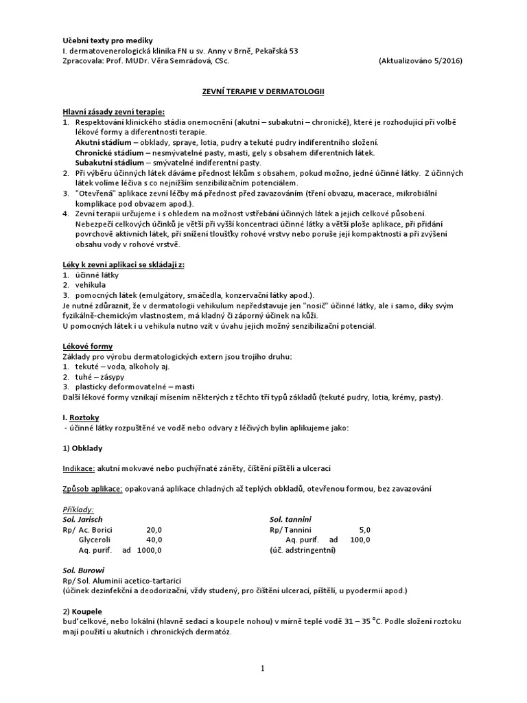 Ucebni Texty Pro Mediky | PDF