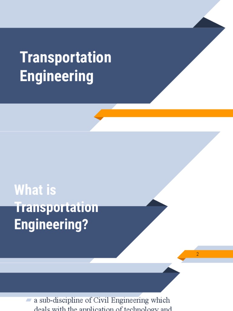 Lecture 8 Transportation Engineering PDF Transportation Engineering