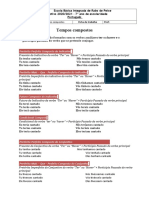 FichTrabalho - Verbo-Nº6-Indicativo TCompostos