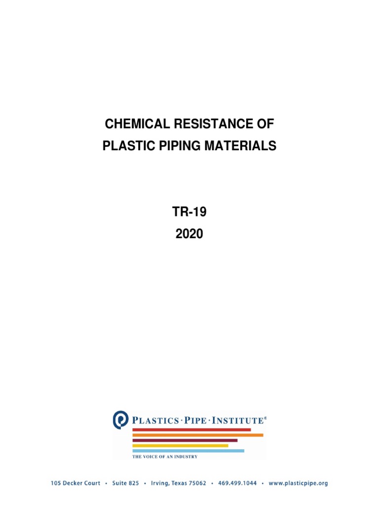 TR 19 | PDF | Polyethylene | Pipe (Fluid Conveyance)