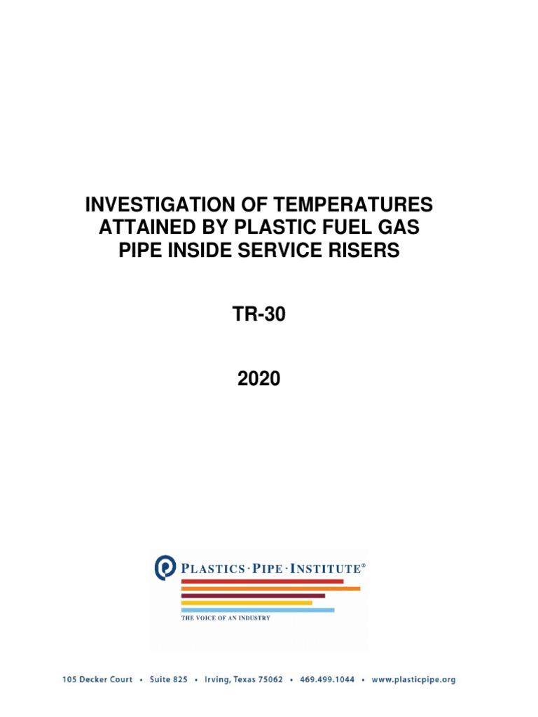 TR 30 | PDF | Pipe (Fluid Conveyance) | Thermal Insulation