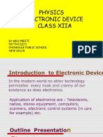 Physics Class XIIA Electronic Device Notes