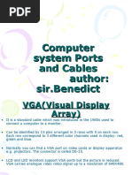 Computer System Ports and Cables