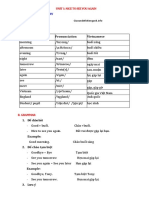 Unit 1 - Tiếng anh 4