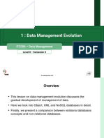 Data Management Evolution