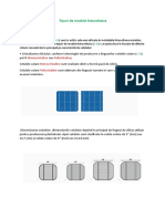 1.3 Tipuri de Module Fotovoltaice