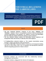 Mba4E45: Industrial Relations and The Labour Laws