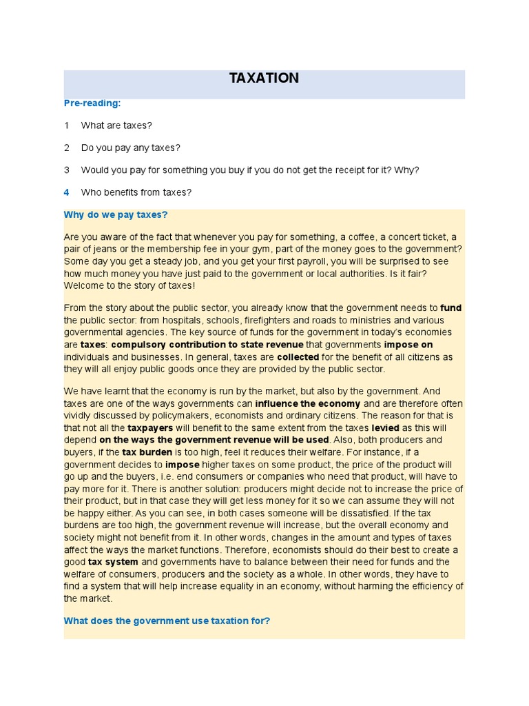 Understanding Taxes: Types and Impact | PDF | Taxes | Indirect Tax