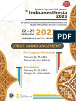 First Announcement Indoanesthesia 2023