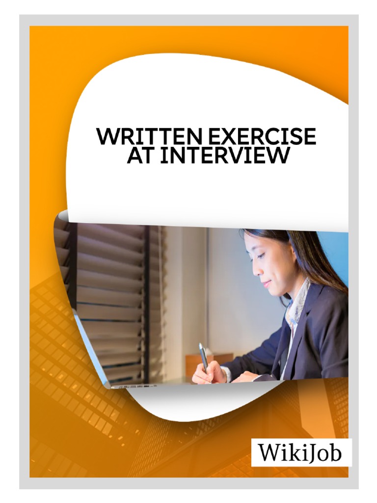 Written Exercises in Job Interviews | PDF | Consultant | Cognitive Science
