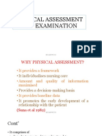 Physical Assessment and Physiical Examination Examination
