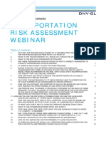 Transportation Risk Assessment Webinar: Questions and Answers