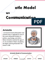 Aristotle Model of Communication: Aristotle, A Great Philosopher