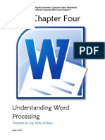 Chapter Four-Microsoft Word 2010