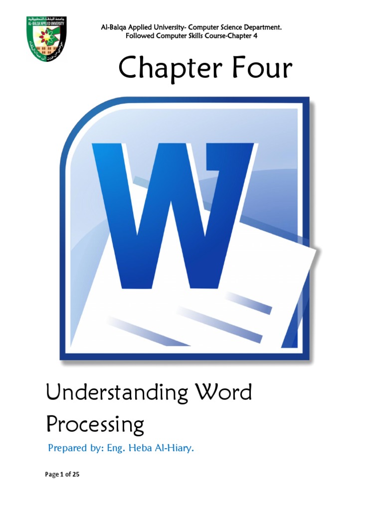 Chapter FourMicrosoft Word 2010 PDF Microsoft Word Point And Click