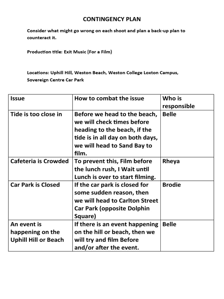 Contingency PDF