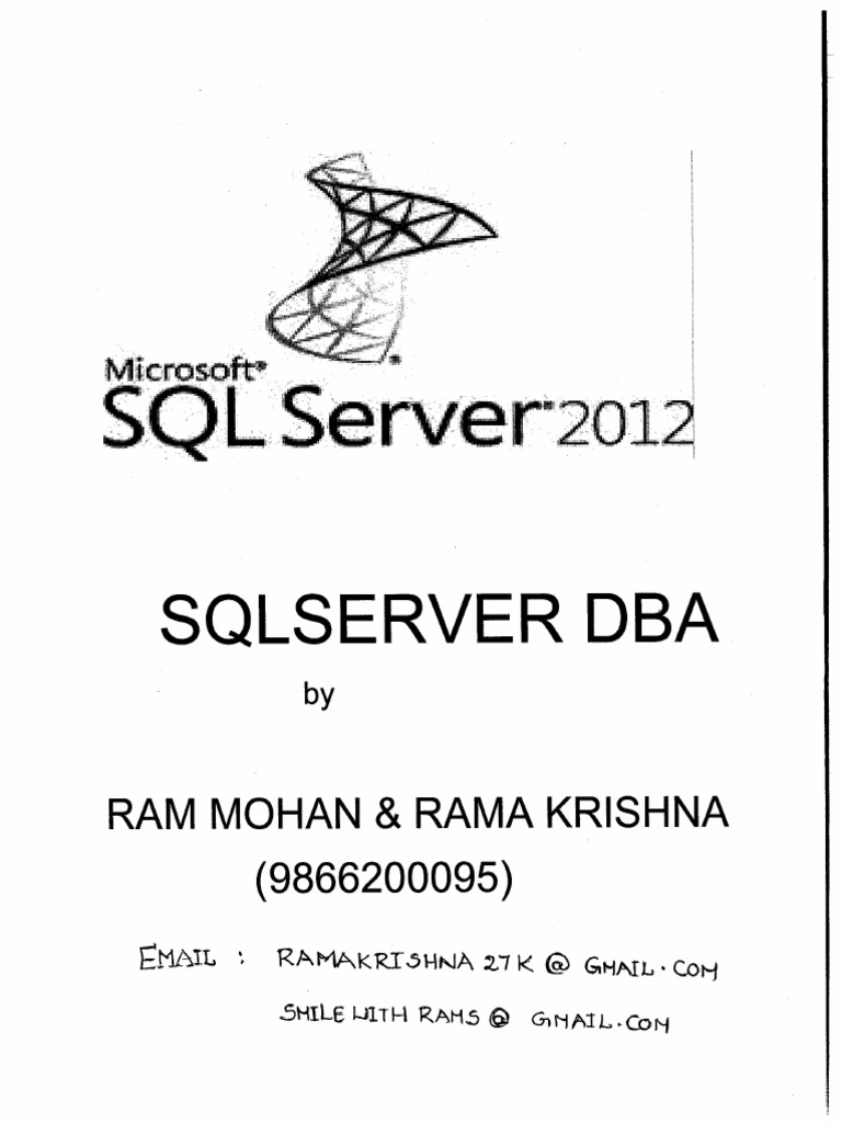 Sql Dba Tutorial