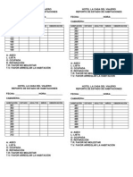 Reporte Estado de Habitaciones Hotel Casa Del Viajero