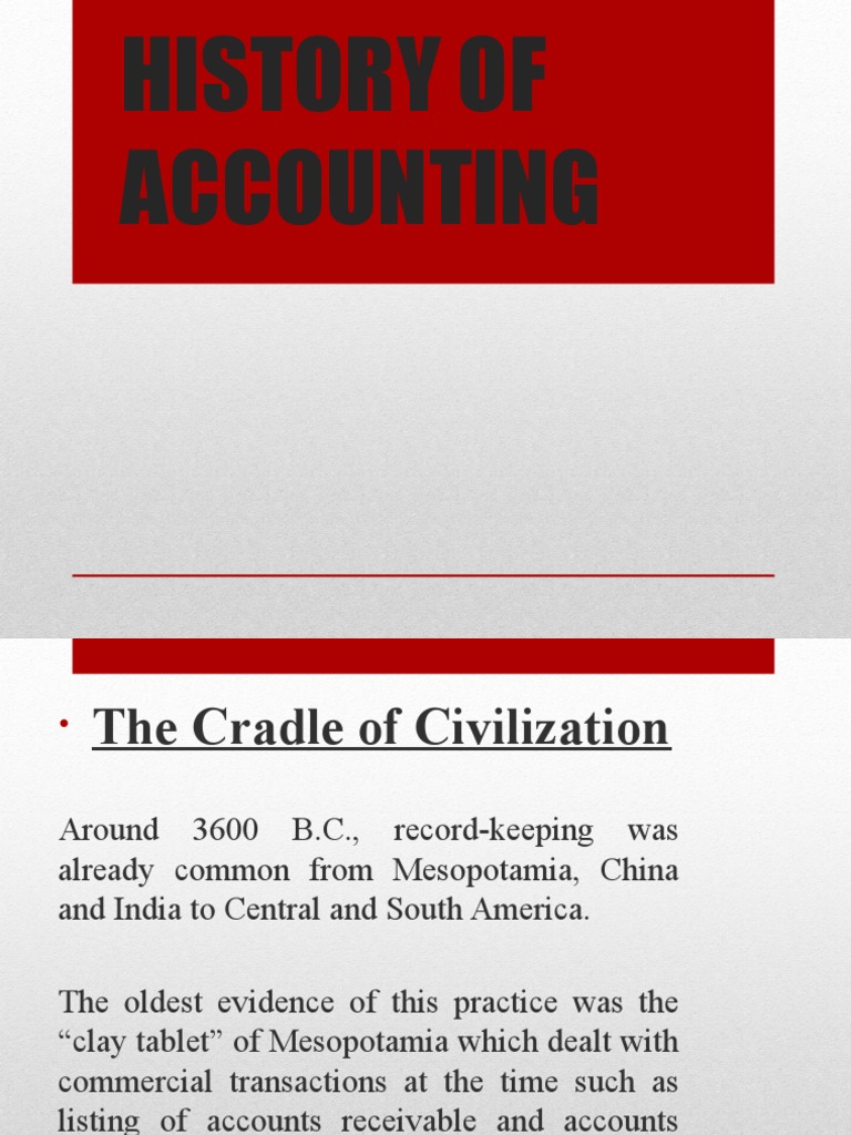 Evolution of Accounting Through Ages | PDF | Accounting | Economies