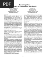 Collaborative Search Morris