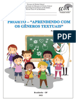 Projeto - Aprendendo Com Os Gêneros Textuais