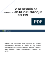 Curso de Gestión de Proyectos Bajo El Enfoque Del Pmi