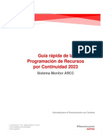 Guía Rápida de La Programación de Recursos Por Continuidad 2023