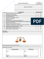 Check List Winche Electrico