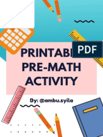 Printable Pre-Math Benda Sekitar
