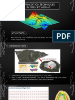 OPTIMIZED OPEN PIT MINING