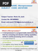 Unit 1 - Introduction To Microprocessor 8085