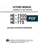 HE-1500 HE-7300ii HE-775 Operation Manual