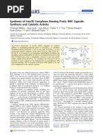 Synthesis of Iron (0) Complexes Bearing Protic NHC Ligands: Synthesis and Catalytic Activity